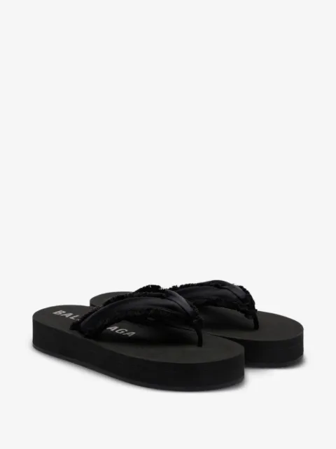 Jet Lag frayed-edge sandals