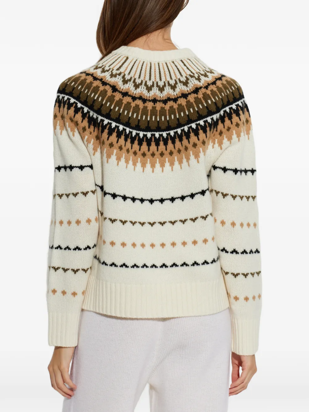 BOGNER Ina Fair Isle-trui Beige