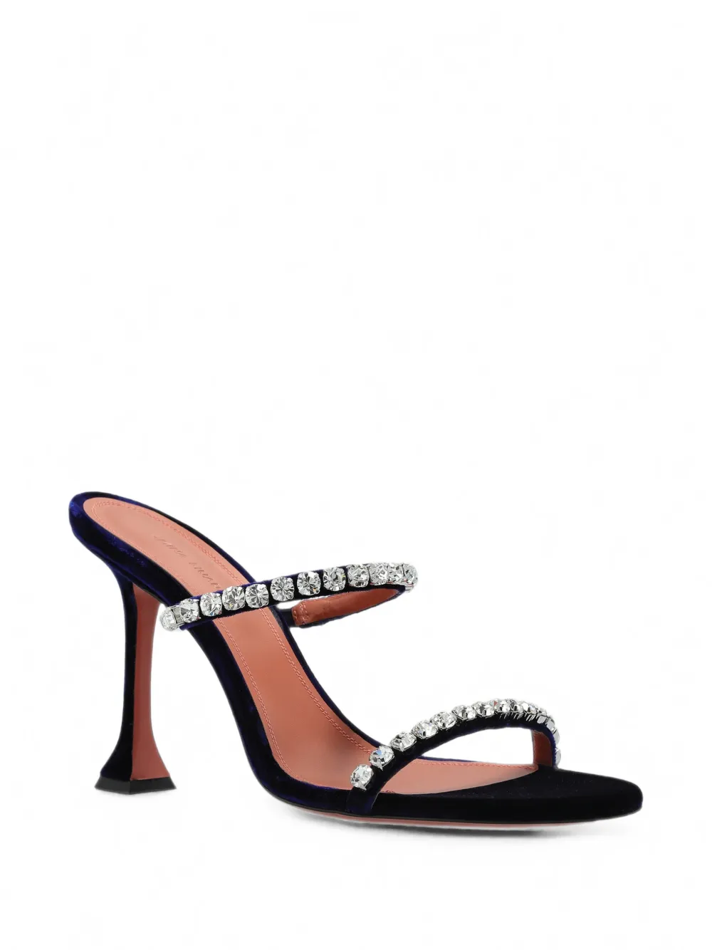 Amina Muaddi Gigi crystal-embellished sandals Blauw