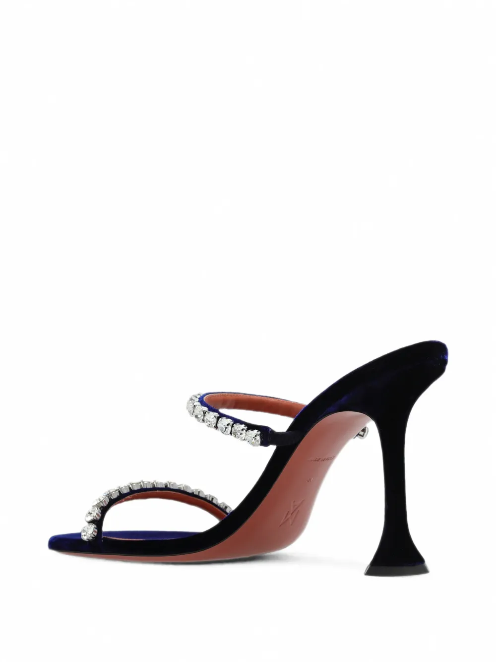 Amina Muaddi Gigi crystal-embellished sandals Blauw
