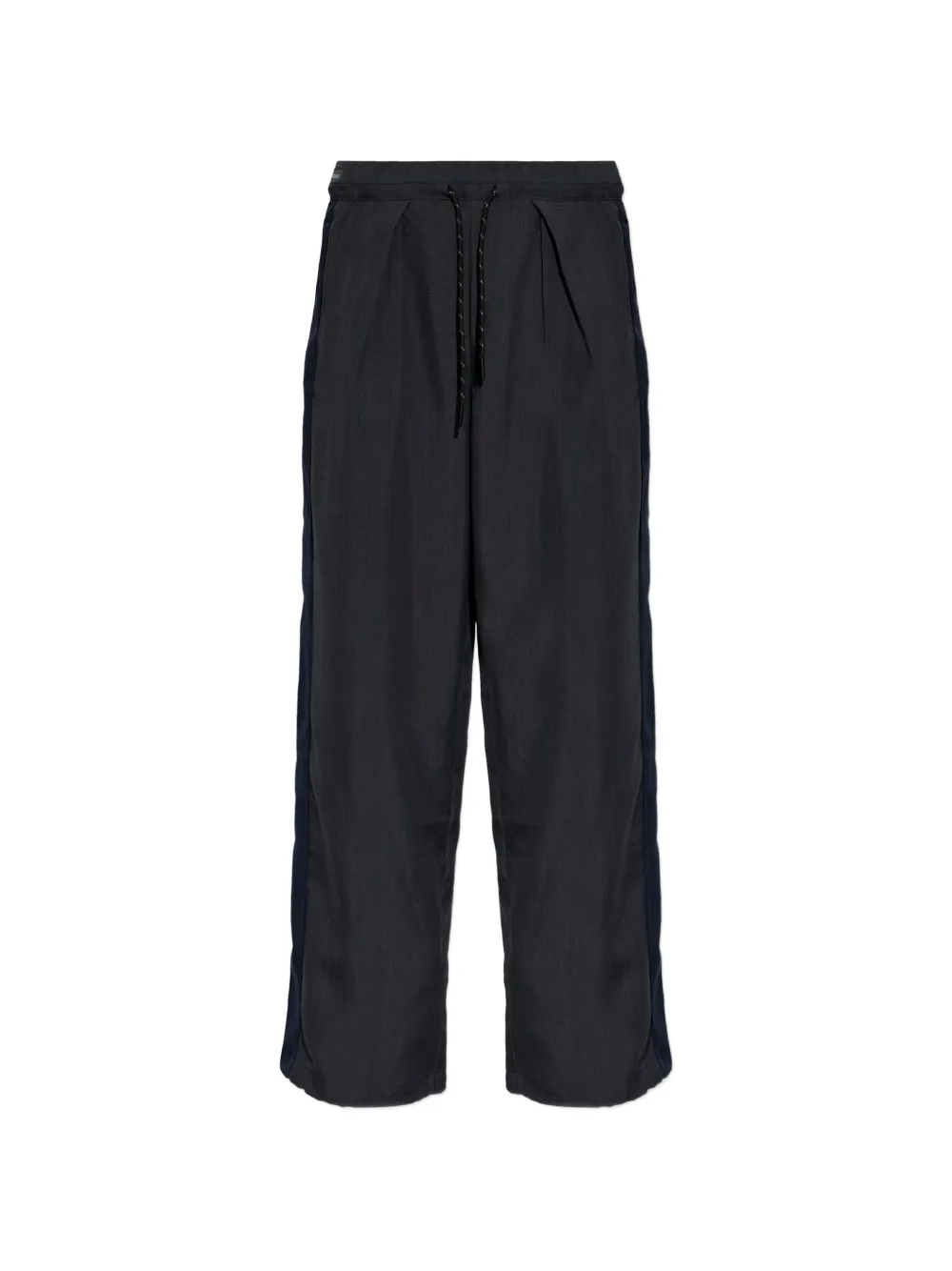 Rethinkit Studios The Sporty Drawstring-waist Straight-leg Trousers In Gray