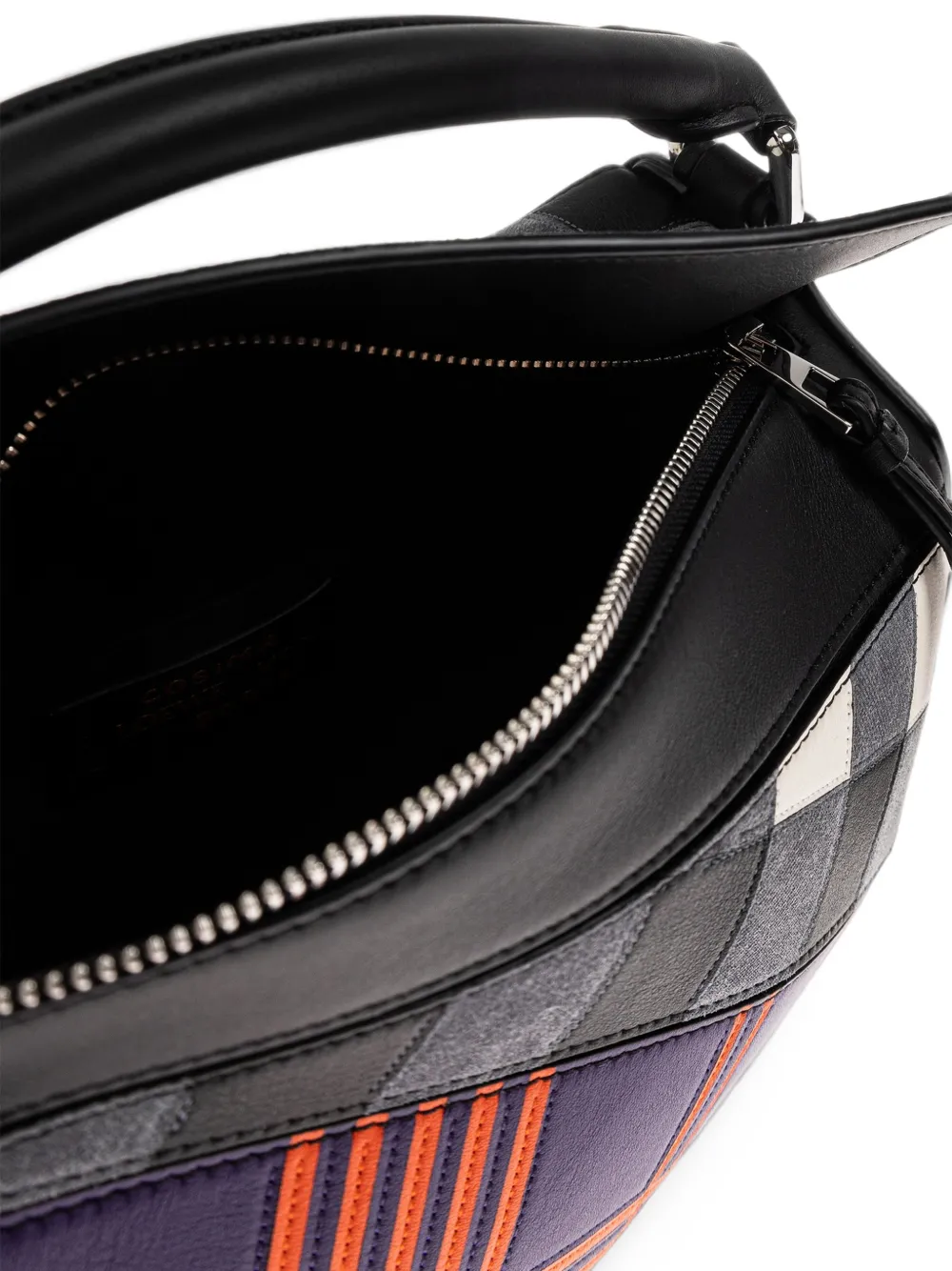 LOEWE x Cosima von Bonin small Puzzle leather tote bag Zwart