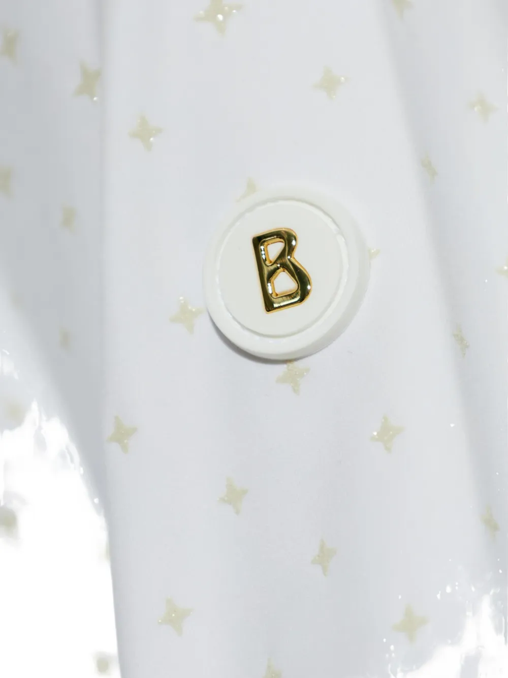 BOGNER Davina top met lange mouwen halve rits en ster-print Wit