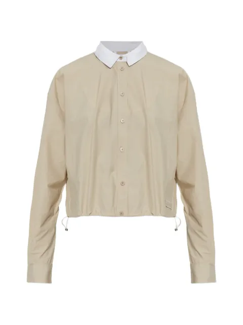 RETHINKIT STUDIOS logo-patch drawstring shirt