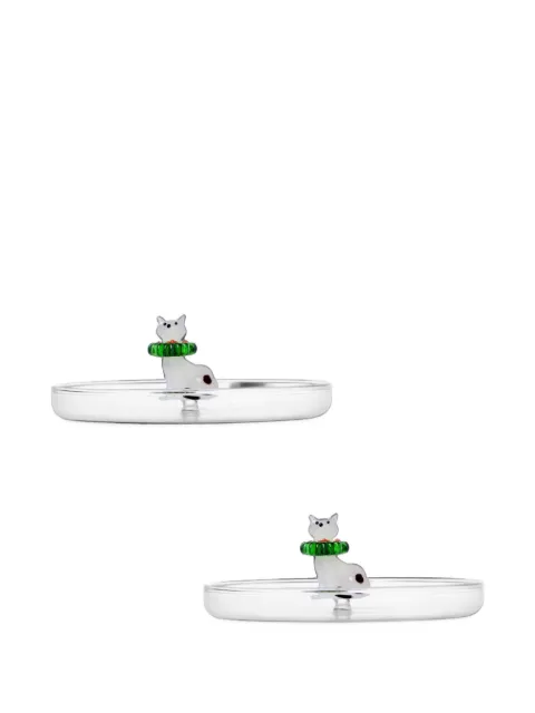 Ichendorf Milano cat-motif plates (set of two)