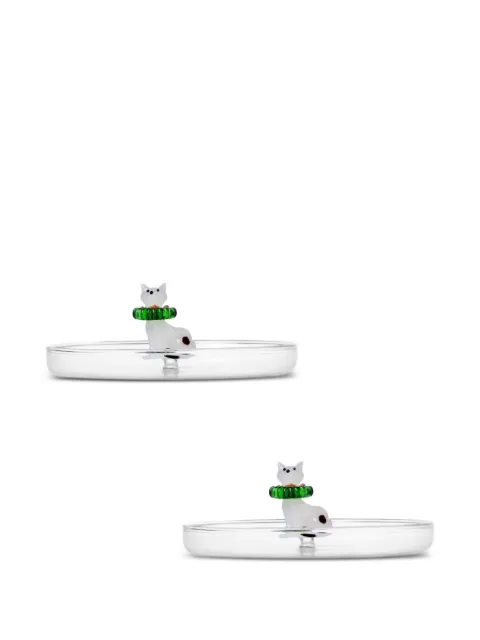 Ichendorf Milano cat-motif plates (set of two)
