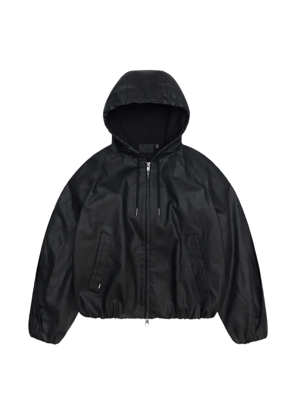 Rains hooded raglan-sleeve jacket Zwart