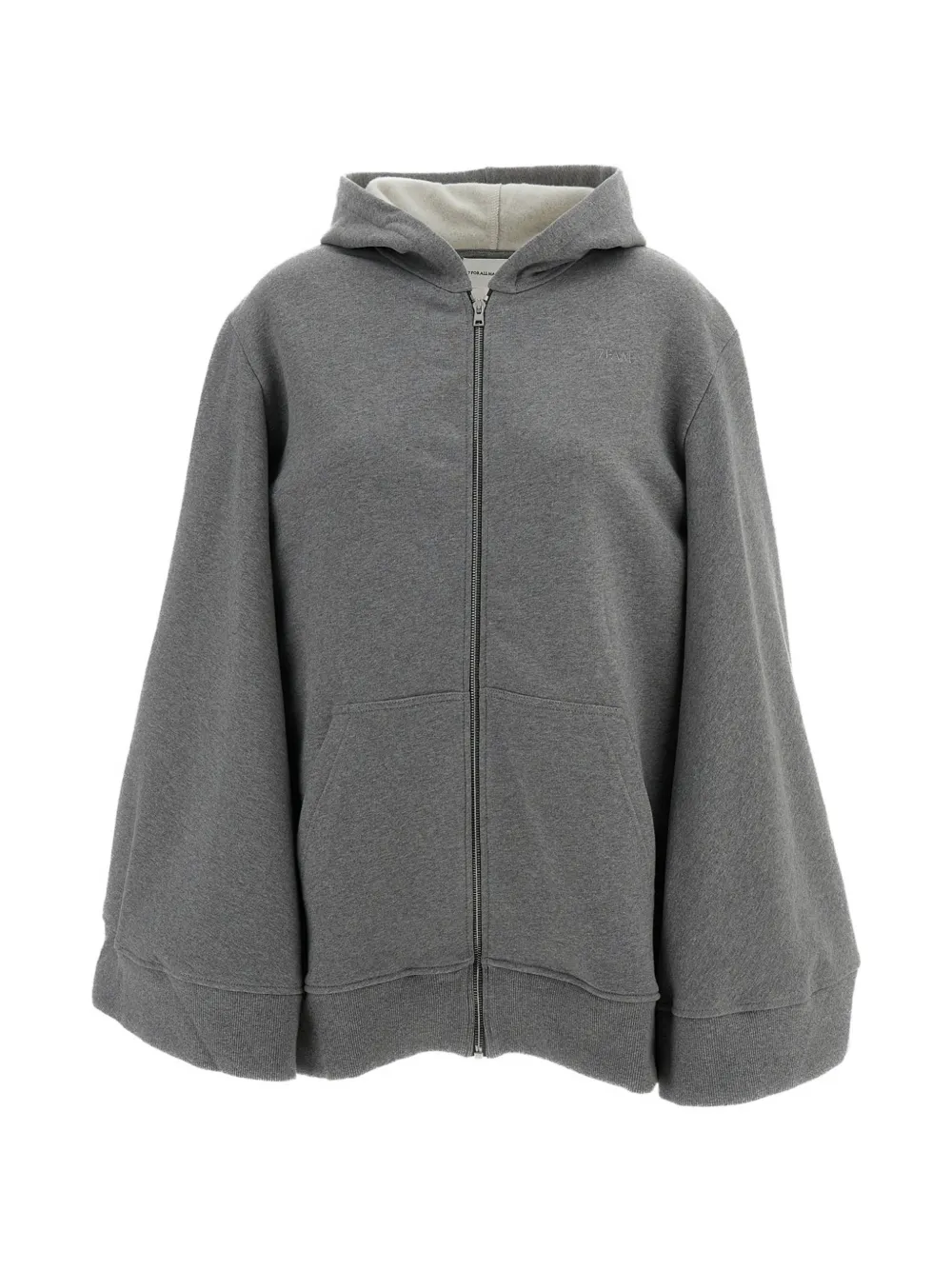 7 For All Mankind zip-up cotton hoodie - Grey