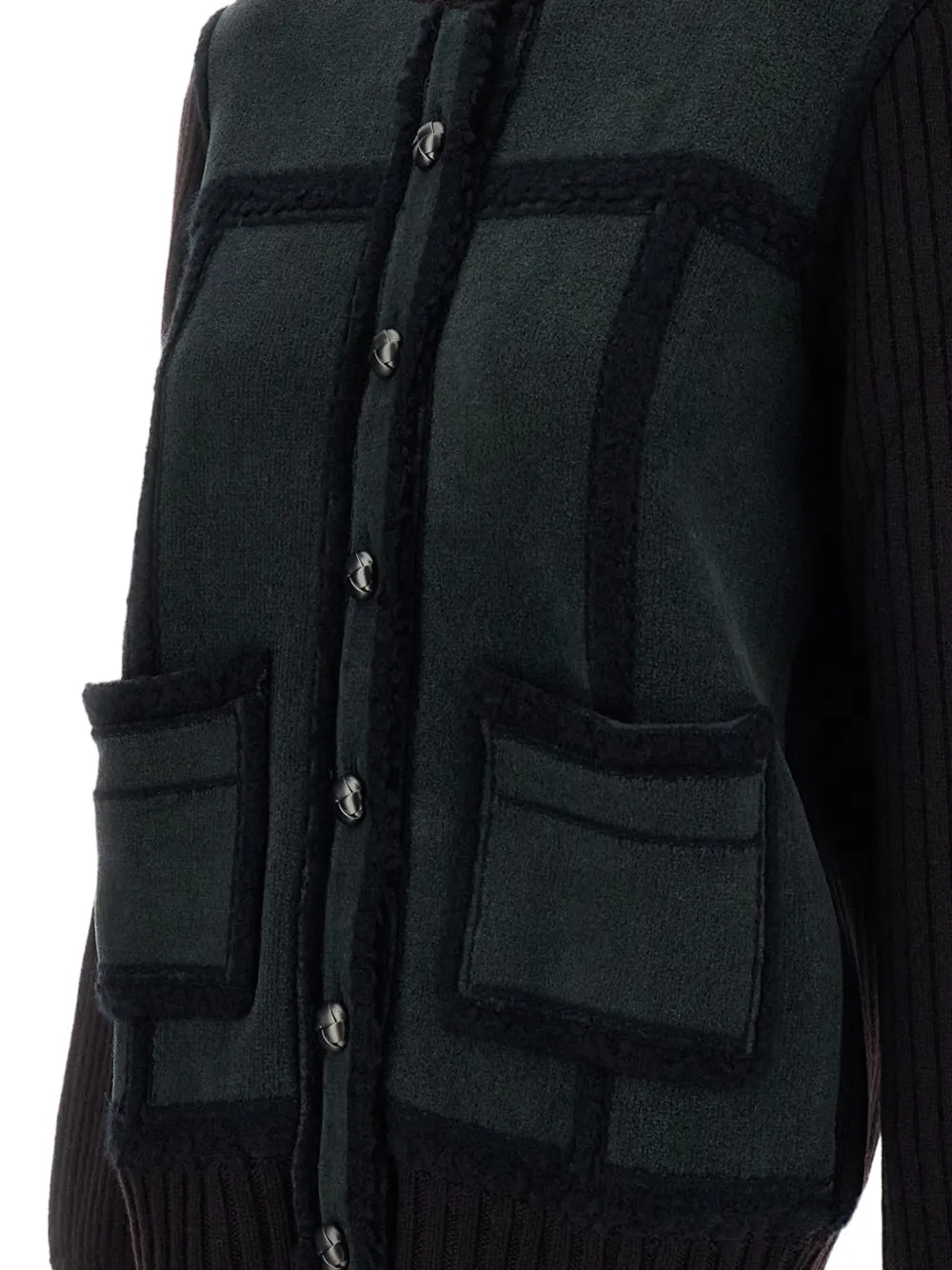 Barrie Vest met colourblocking Bruin