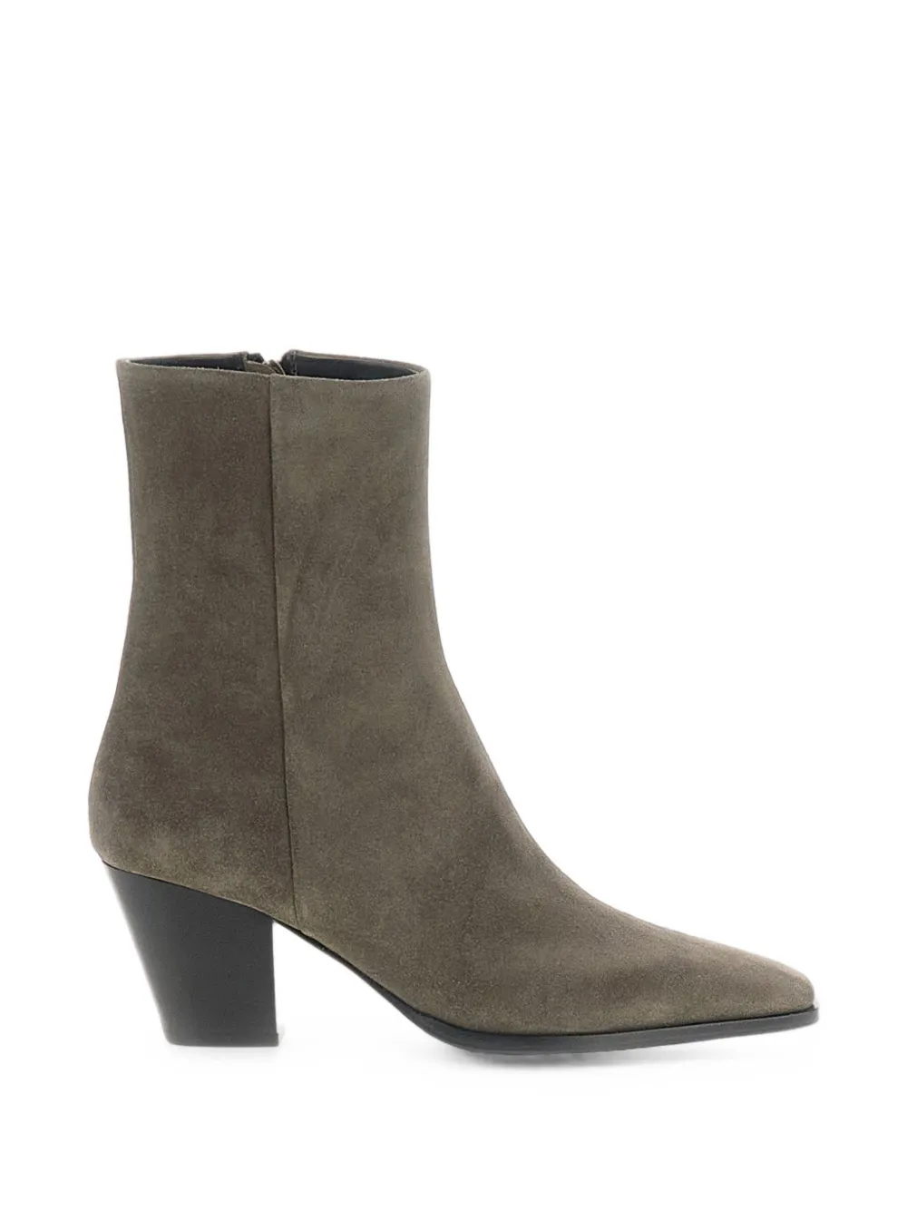 Aeyde Hedvig suede square-toe ankle boots - Gris Aeyde Hedvig suede square-toe ankle boots - Gris
