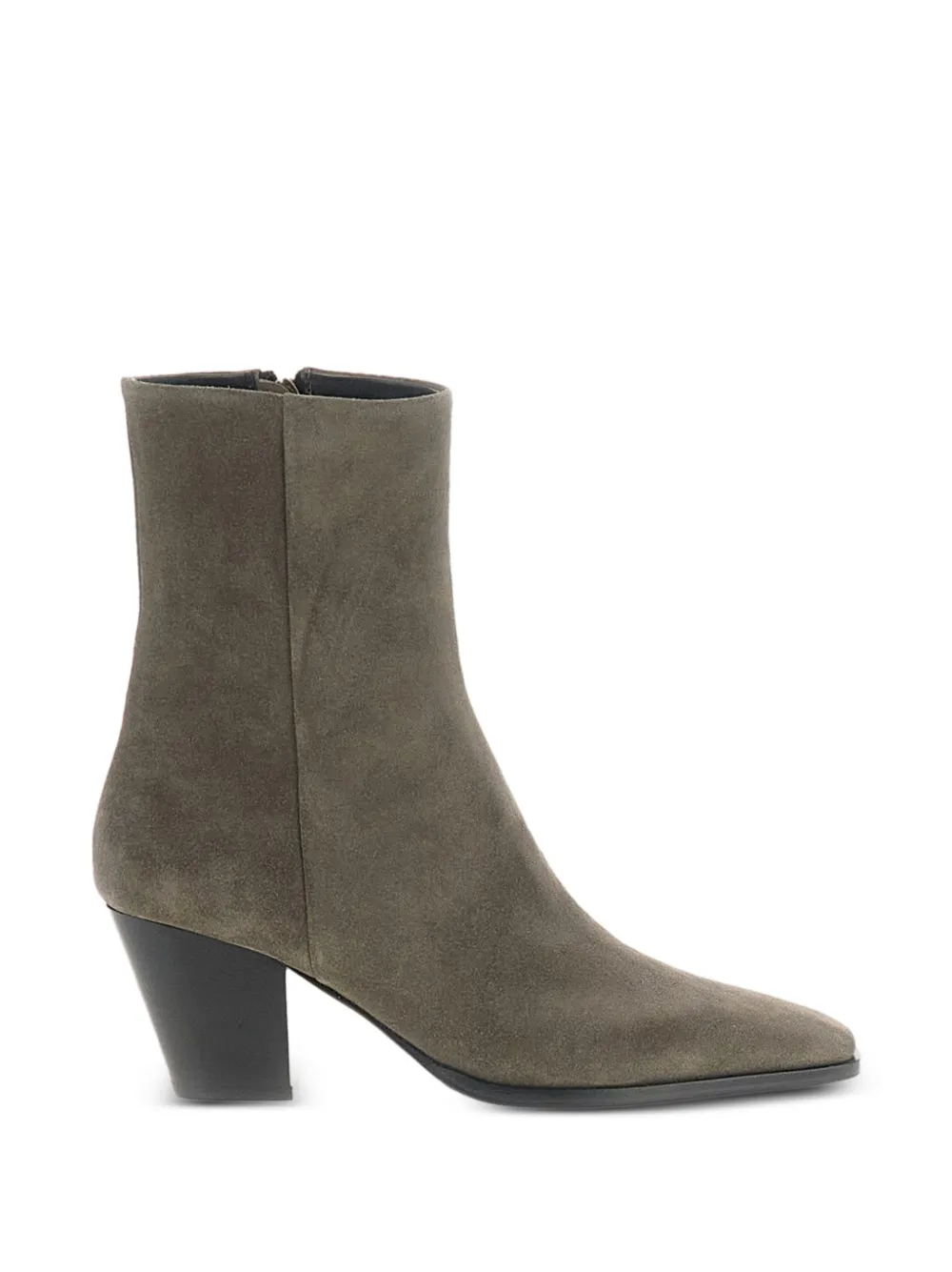 Aeyde bottines Hedvig en daim à bout carré - Gris