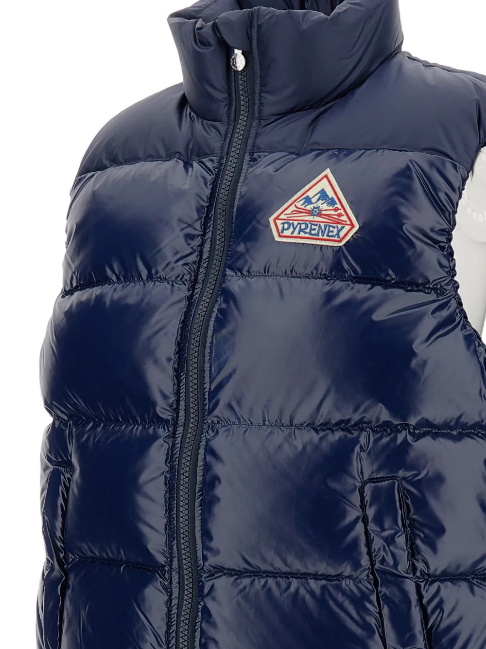 Pyrenex John gewatteerde bodywarmer met dons Blauw