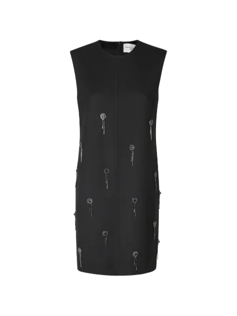 Isabelle Blanche crystal-embellished sleeveless mini dress