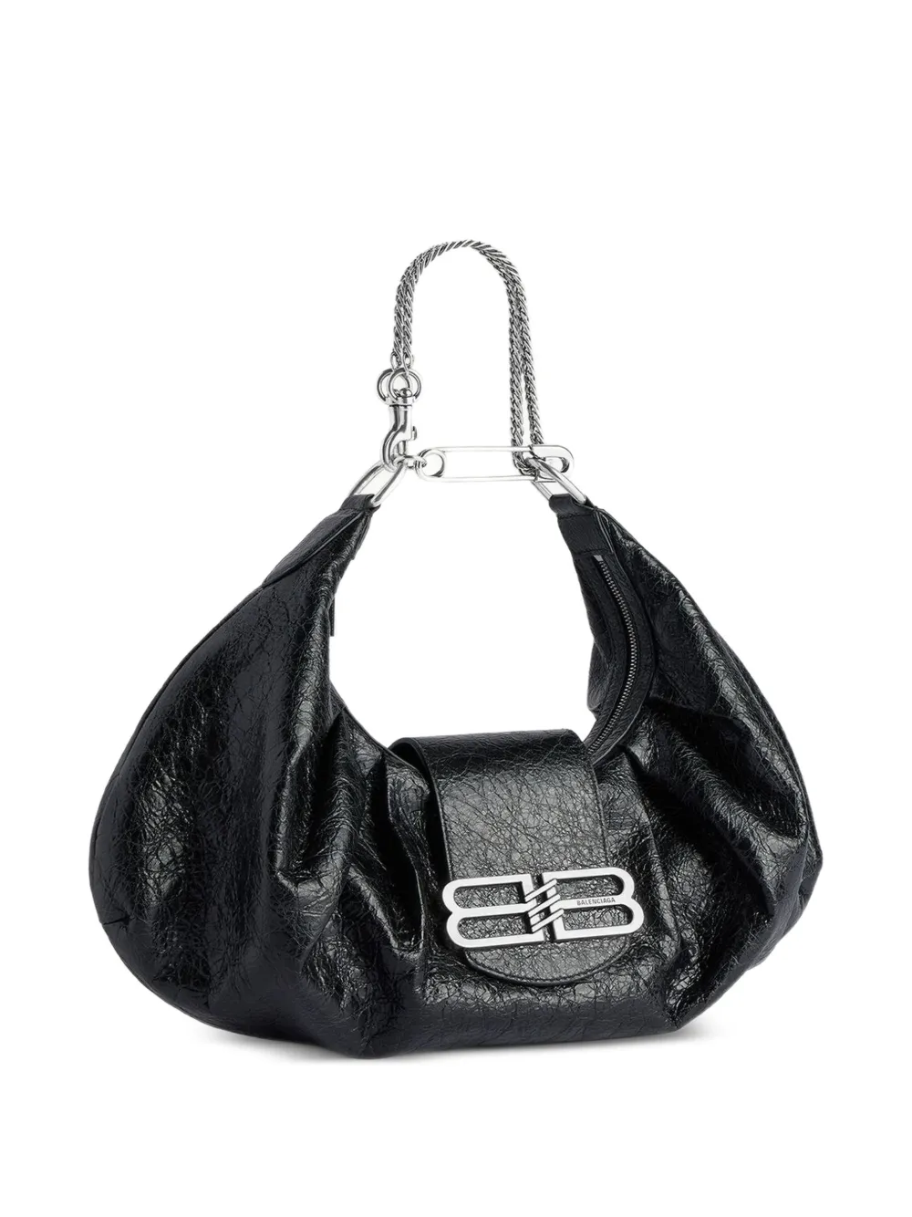 Balenciaga Pamela crinkled shoulder bag
