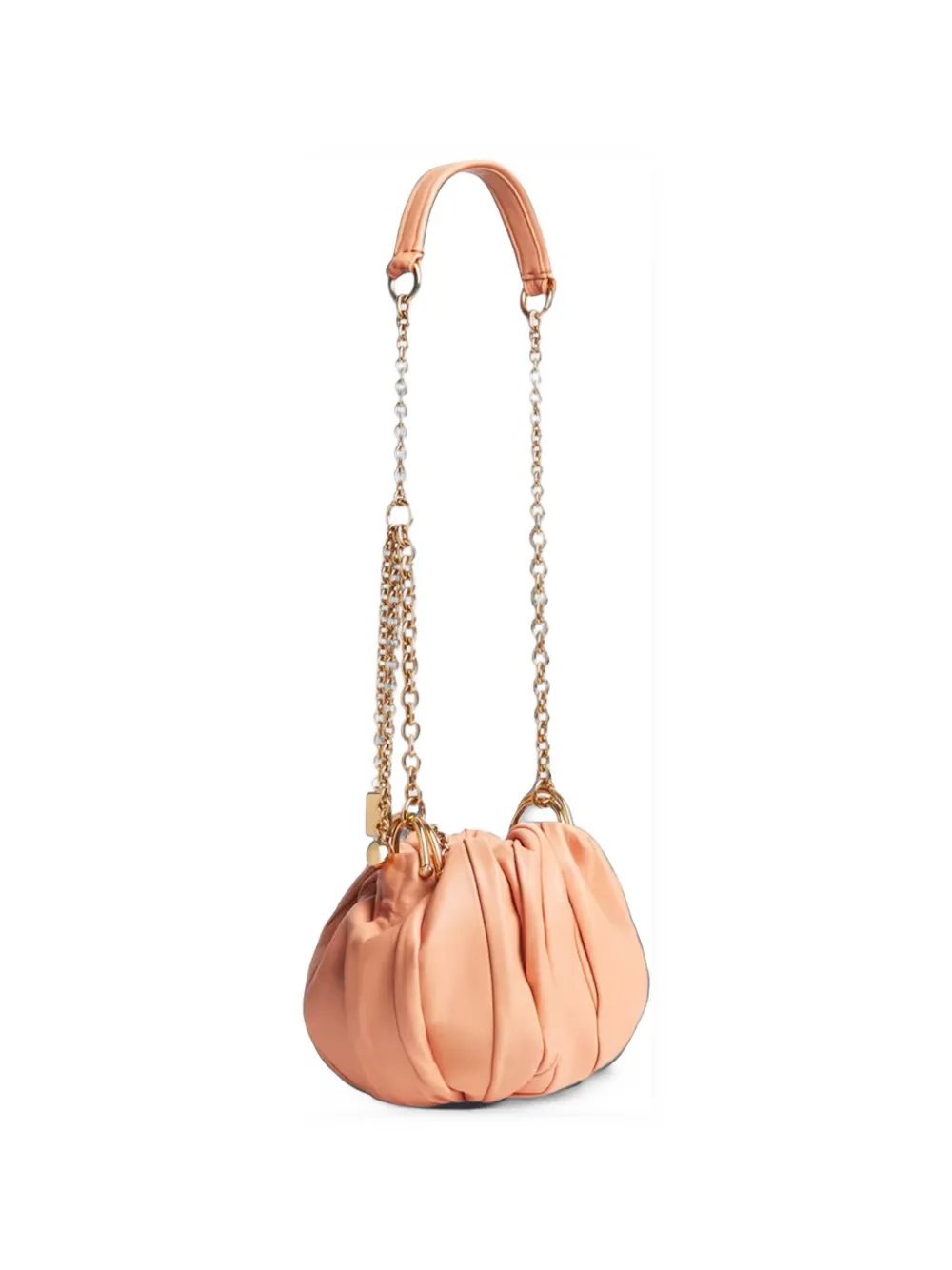 Chloé Plissé chain shoulder bag - Orange