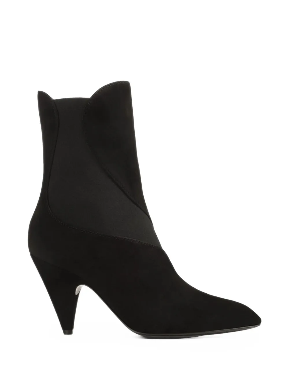 Sergio Rossi suede panelled ankle boots - Schwarz
