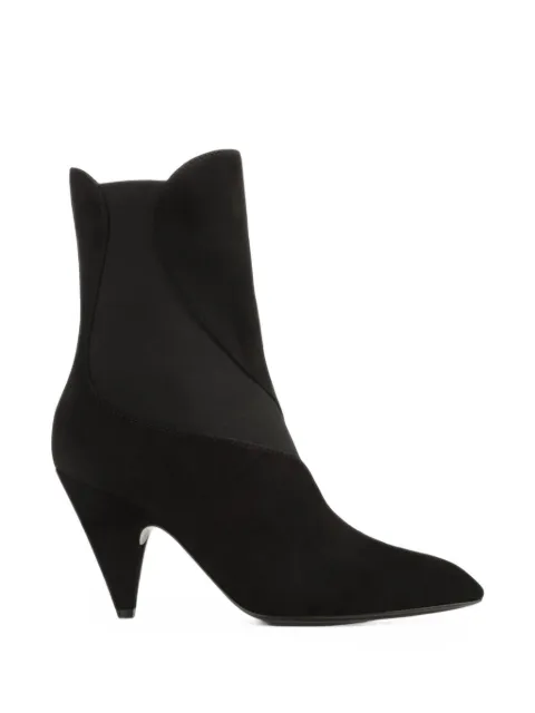 Sergio Rossi suede panelled ankle boots