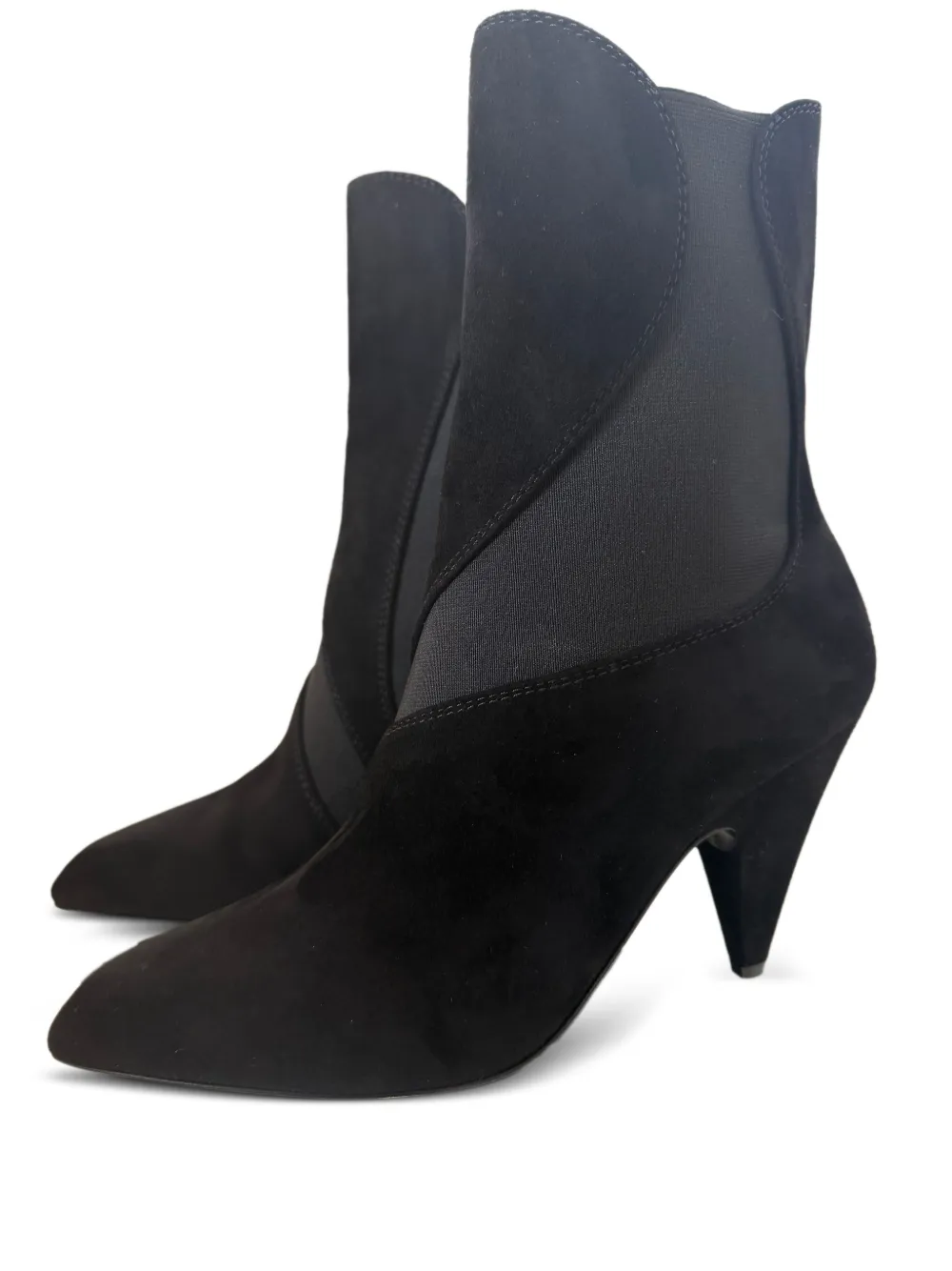 Sergio Rossi tensile panelled suede ankle boots