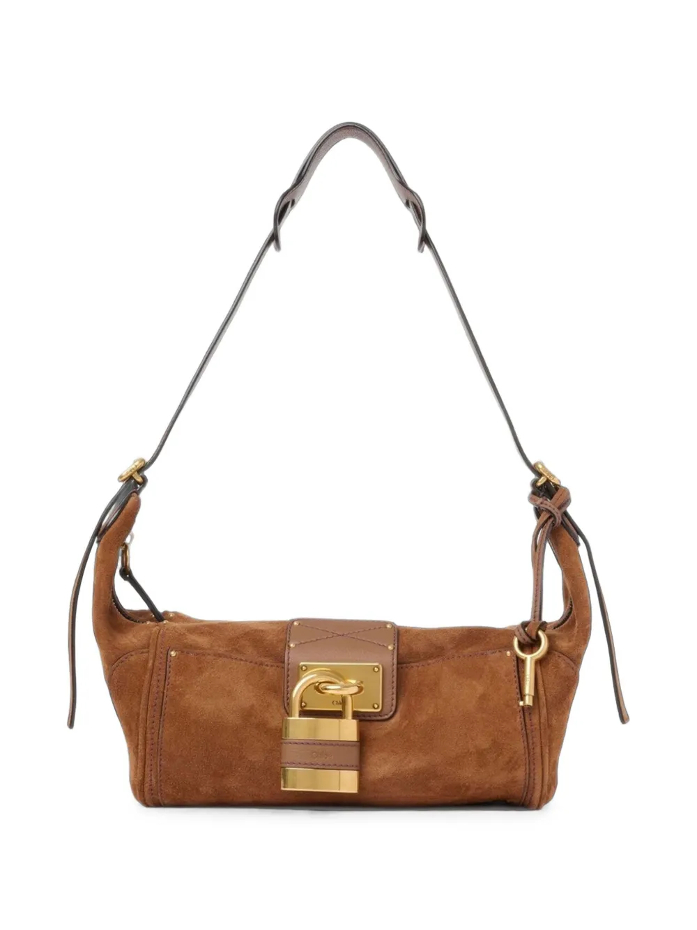 Chloé Paddington suède schoudertas Bruin