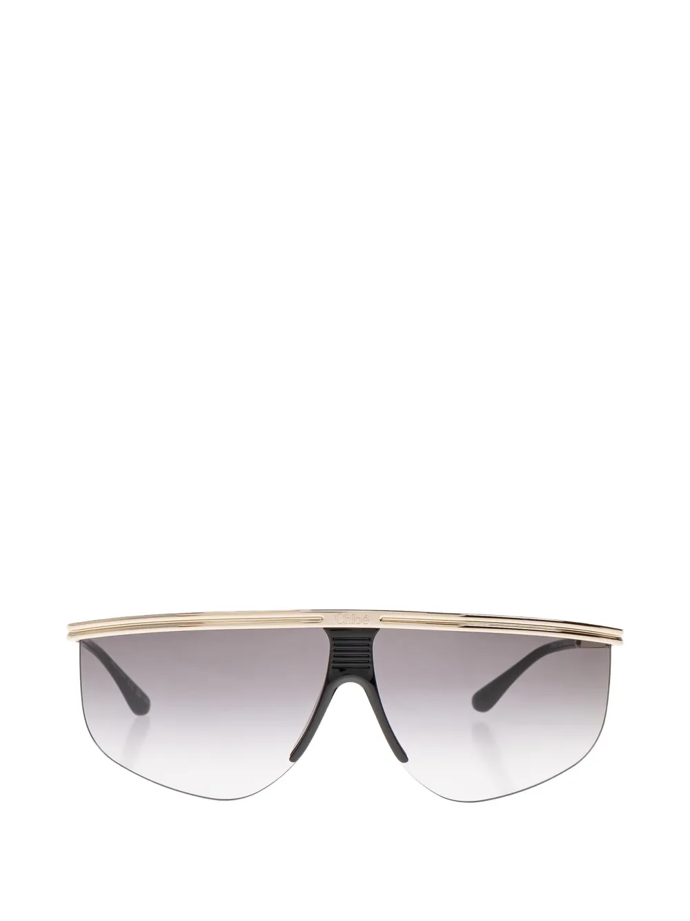 Chloé Active rimless geometric-frame sunglasses - Oro
