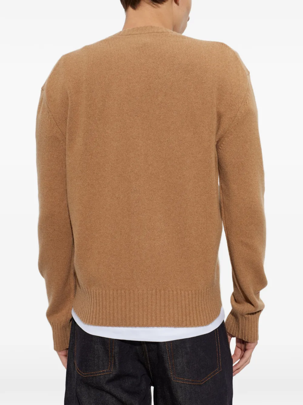 AMI Paris Ami de Coeur vest Bruin