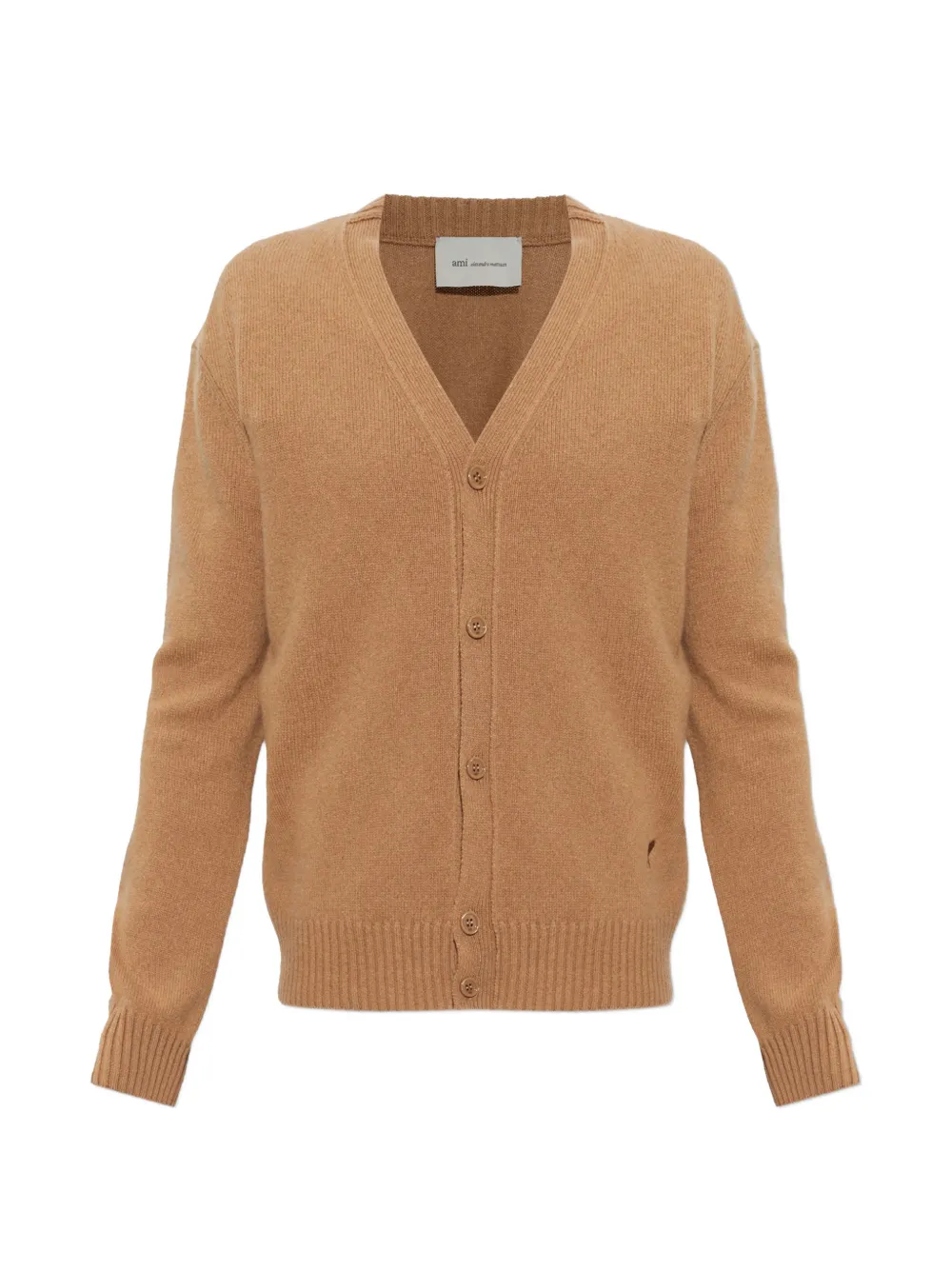 AMI Paris long-sleeves cardigan - Marrone