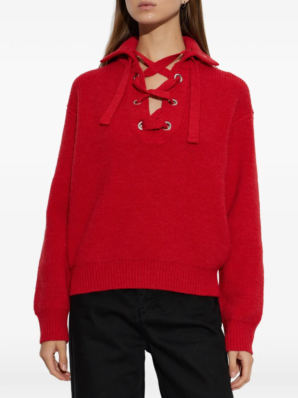 ISABEL MARANT Ydalia wollen trui Rood