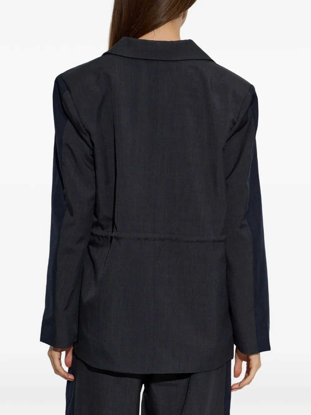 Rethinkit Studios Open-lapel Blazer In Gray