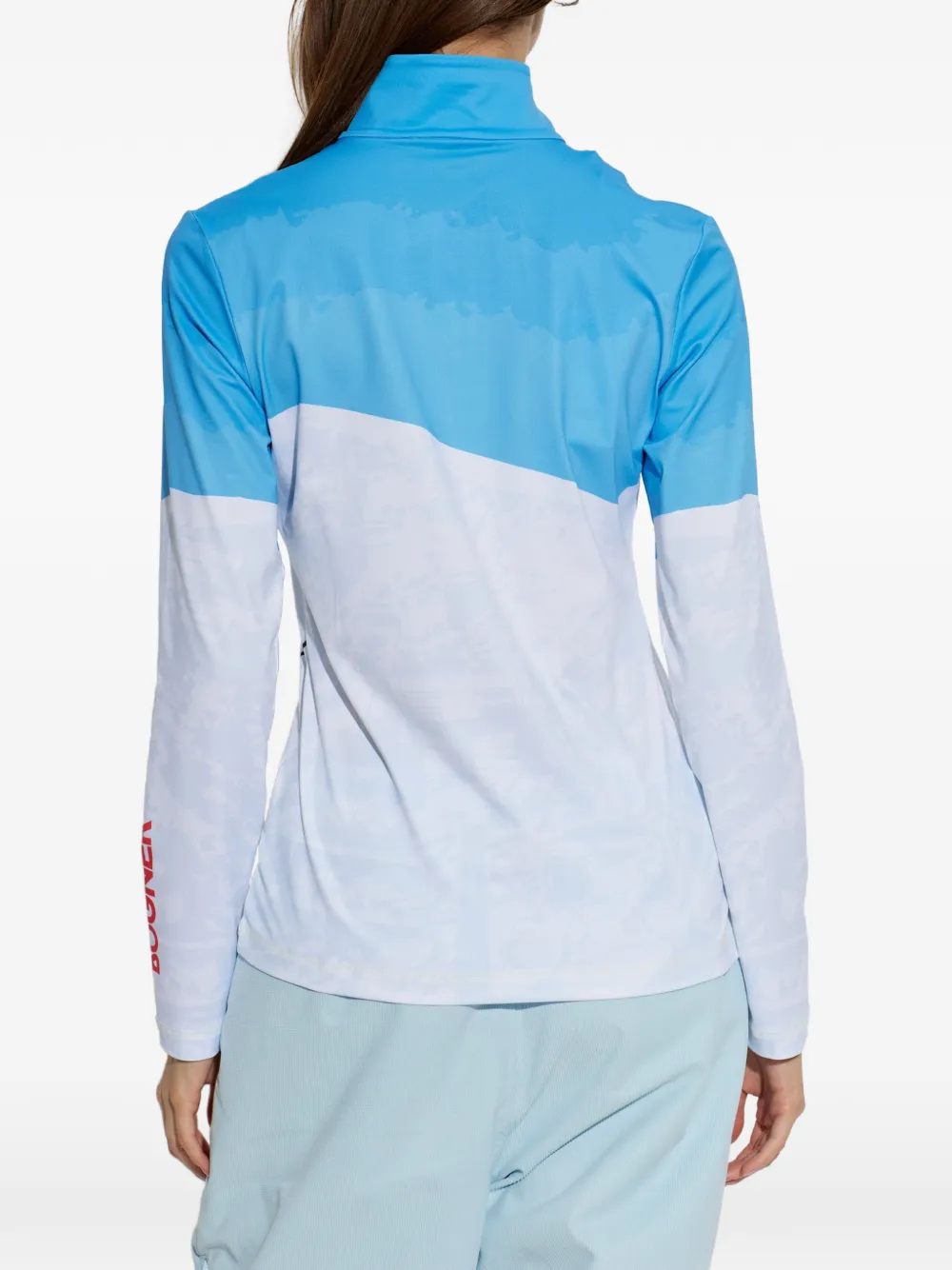 BOGNER Beline top met lange mouwen en grafische print Wit