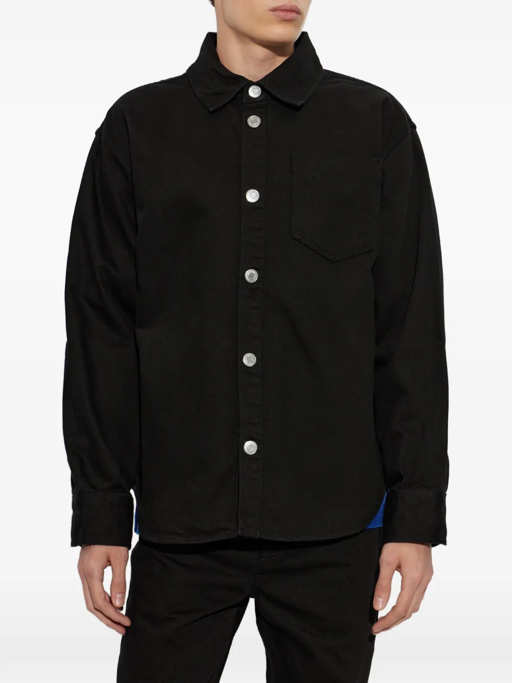 AMI Paris Denim shirt Zwart