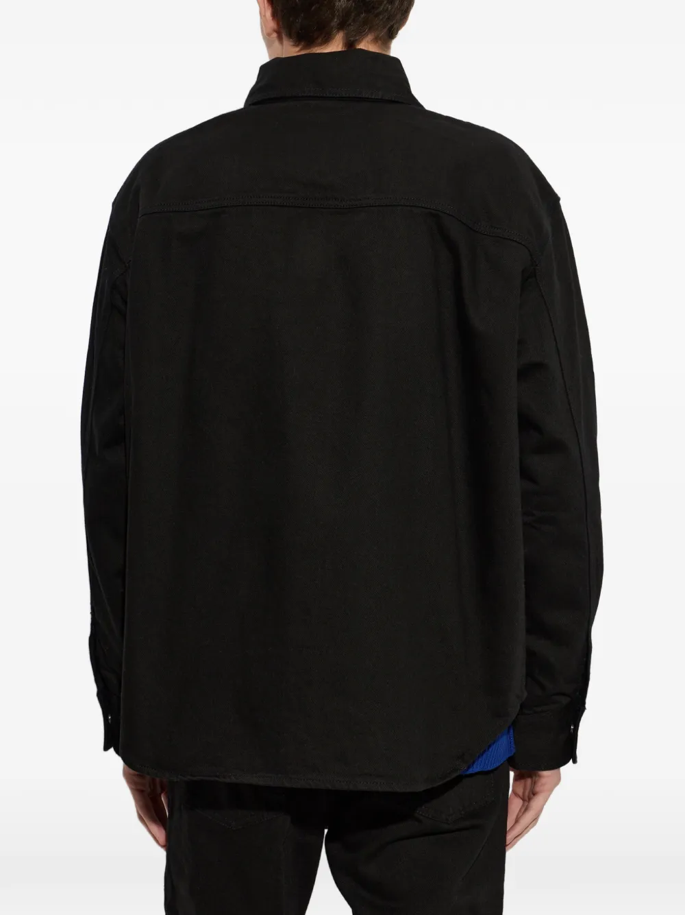AMI Paris Denim shirt Zwart