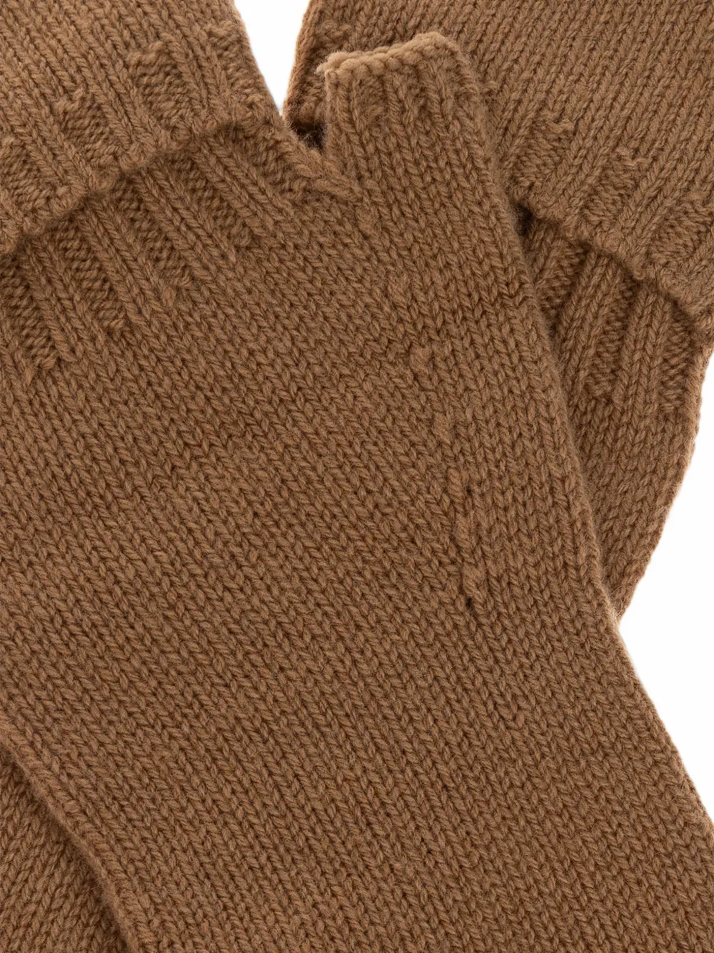 GANNI Handschoenen met kanten afwerking Bruin
