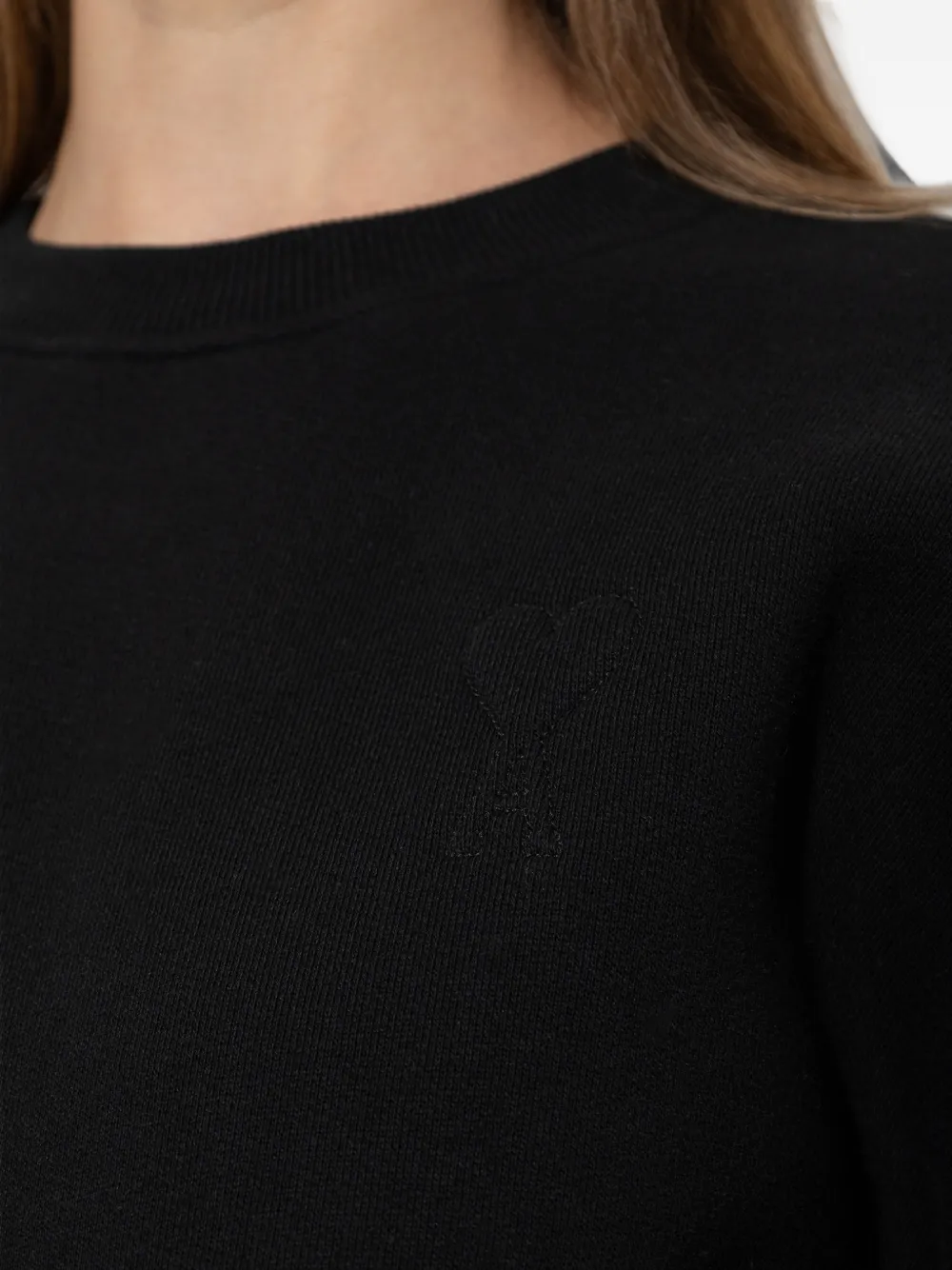 AMI Paris Ami de Coeur sweater Zwart