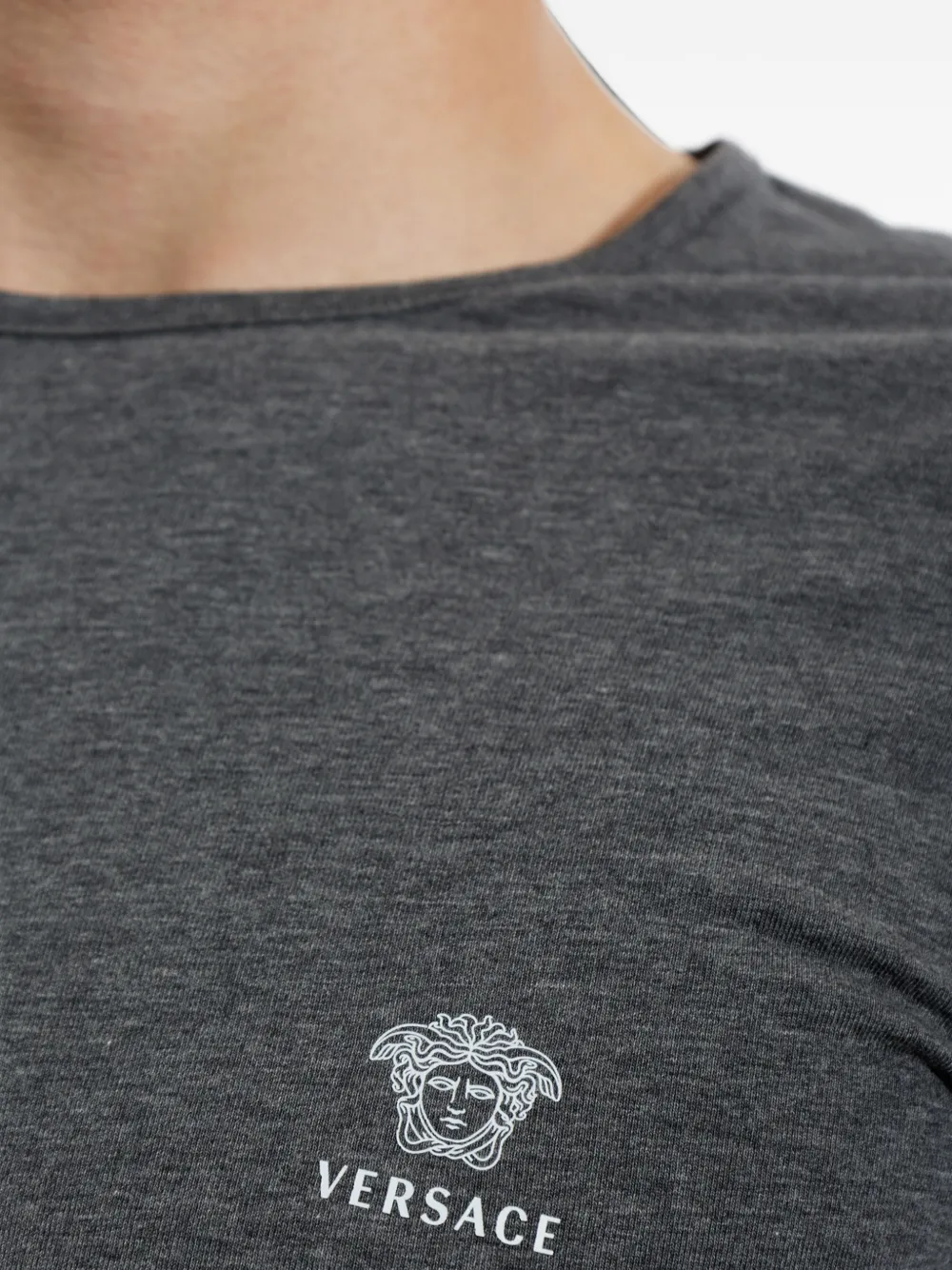 Versace T-shirt met Medusa-logo Grijs
