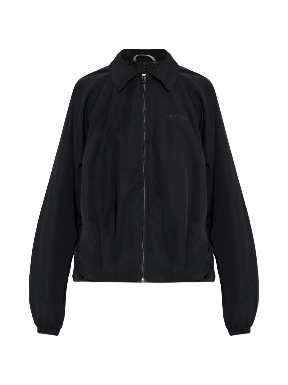 Rethinkit Studios Logo-print Zip-up Jacket In Black