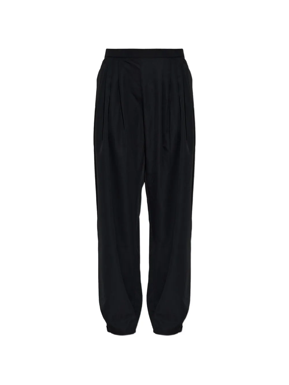 Rethinkit Studios Pleated Straight-leg Trousers In Black