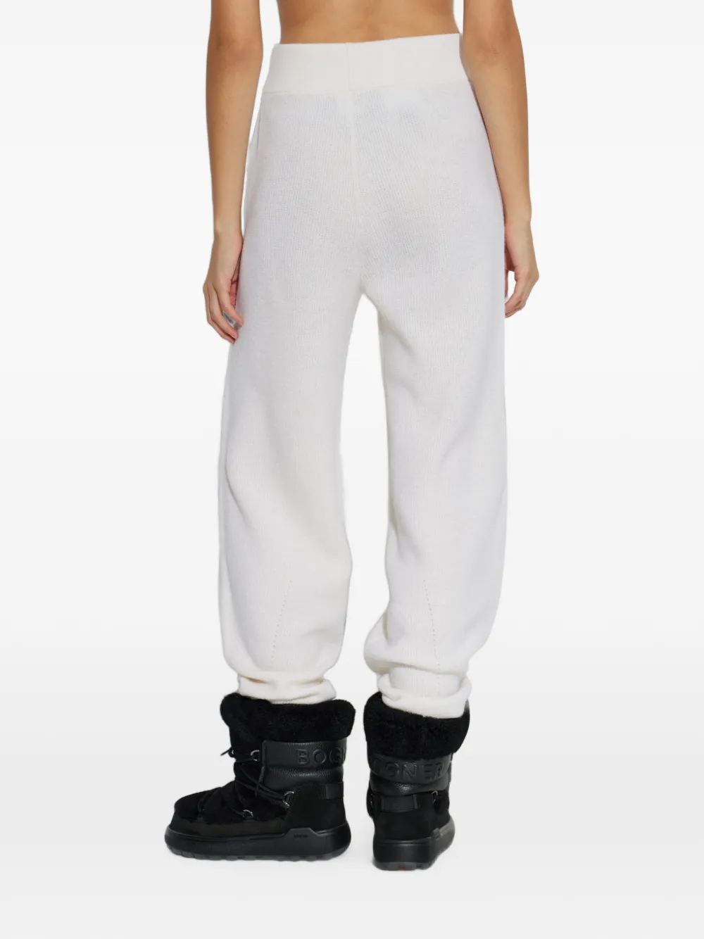 BOGNER Luana gebreide wollen broek Wit