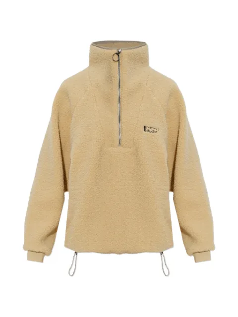 RETHINKIT STUDIOS embroidered logo half-zip sweatshirt