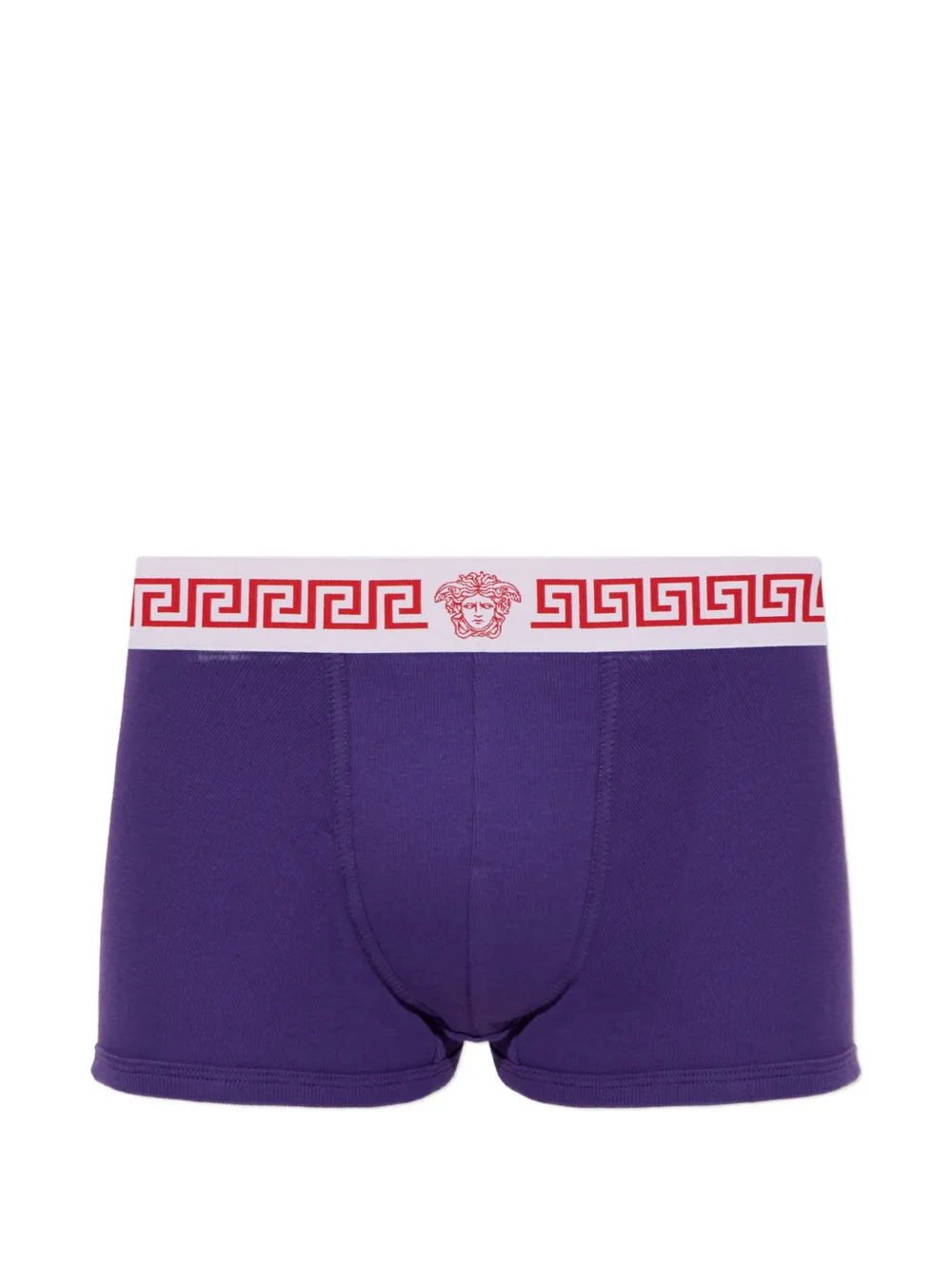 Versace Geribbelde katoenen-jersey boxershorts Paars