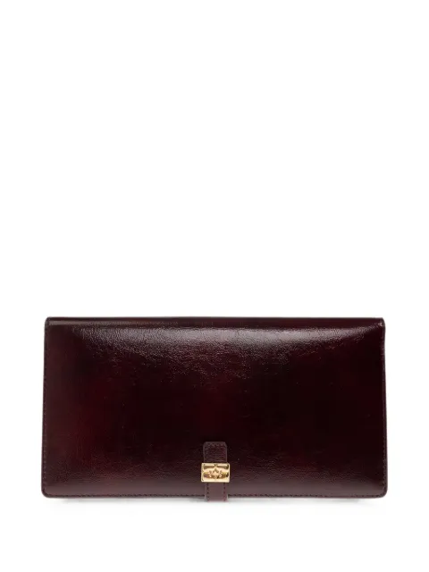 GANNI logo-plaque wallet