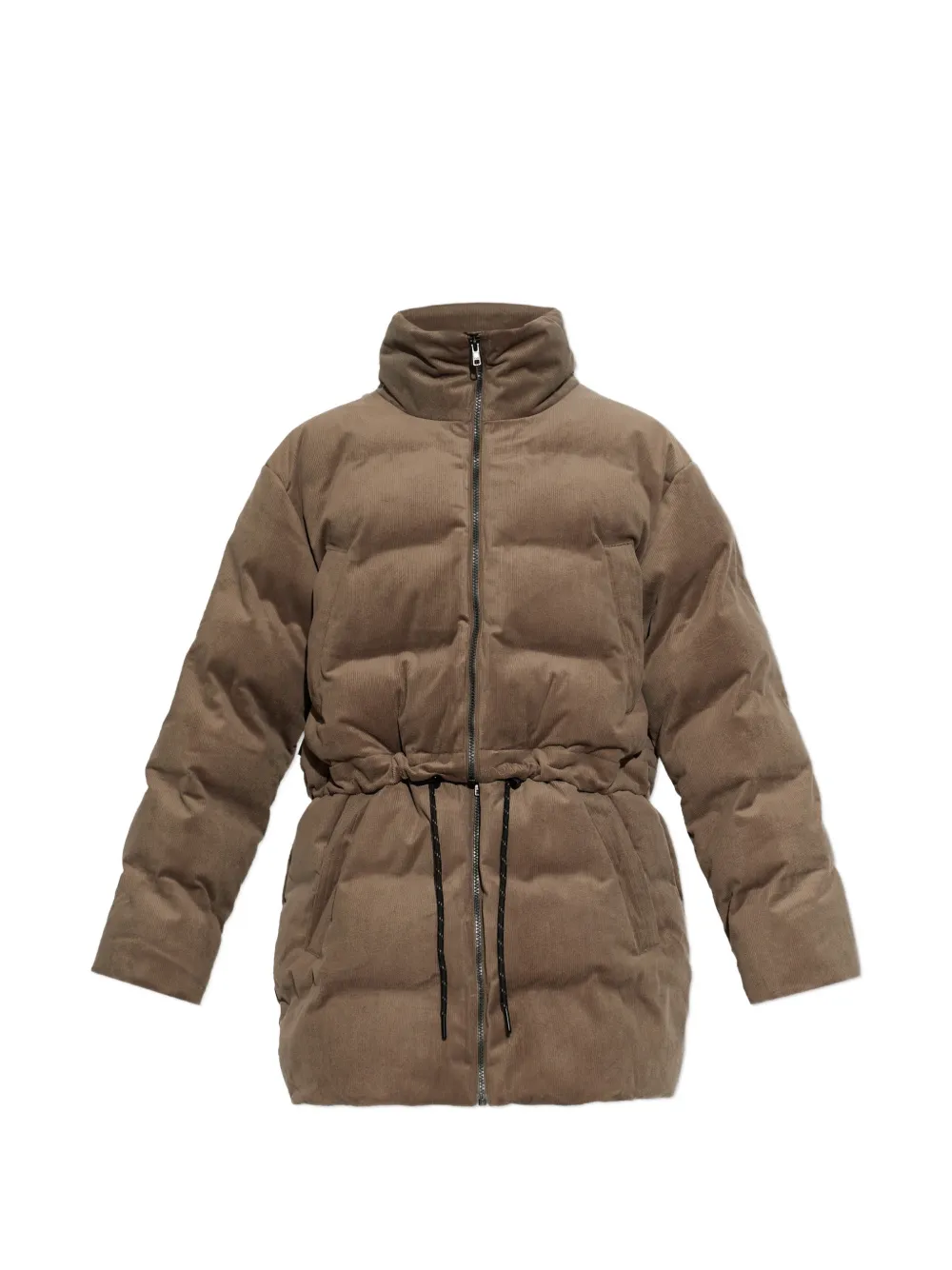Rethinkit Studios Corduroy-effect Quilted Jacket In Brown