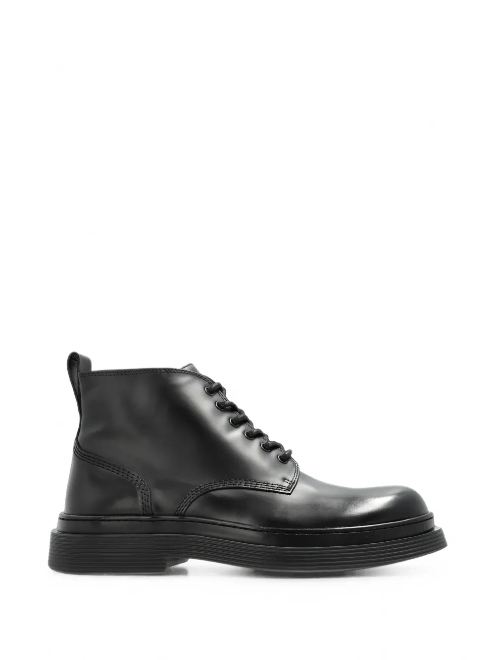 AMI Paris lace-up leather combat boots