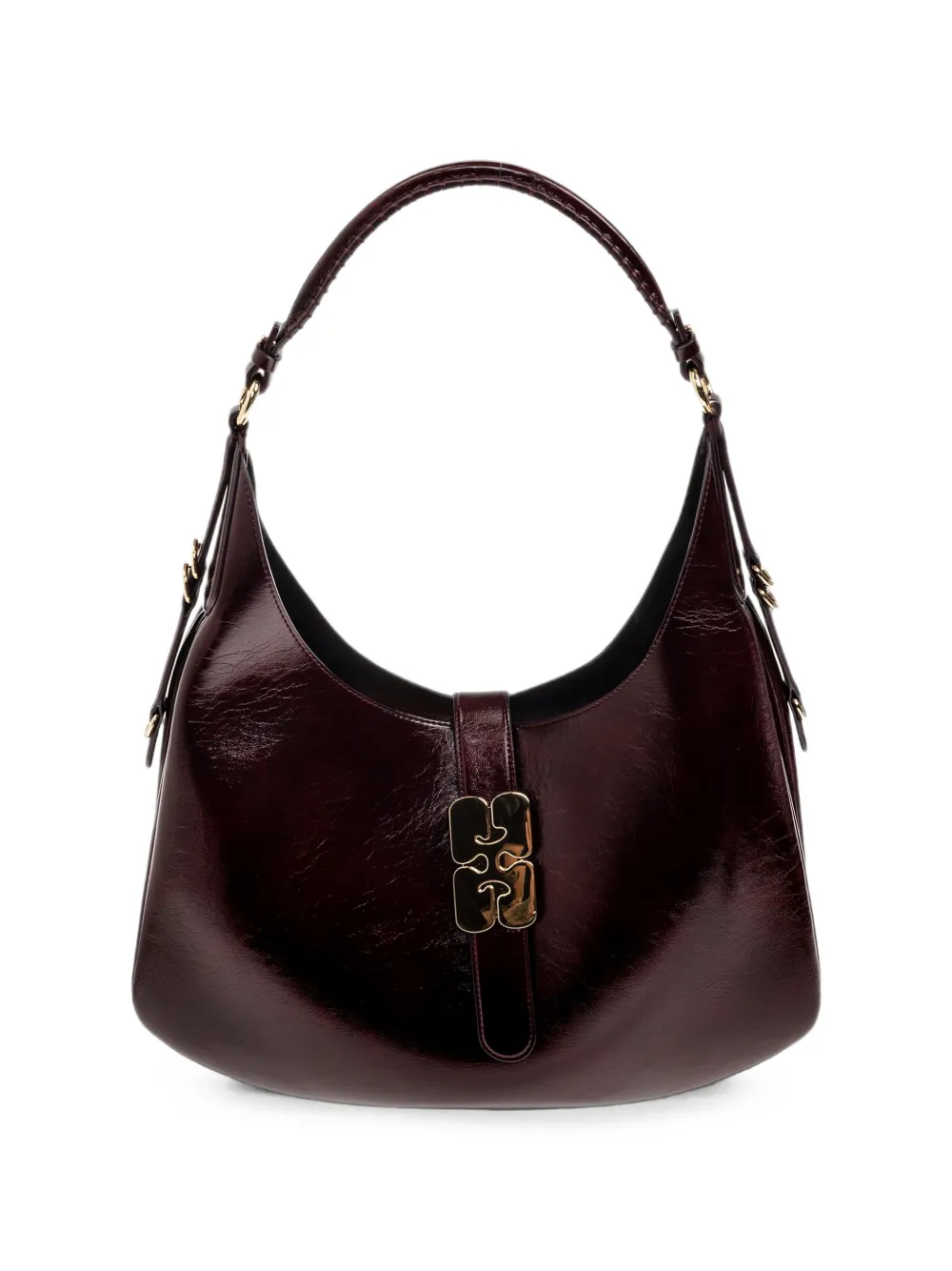 GANNI Butterfly-plaque shoulder bag