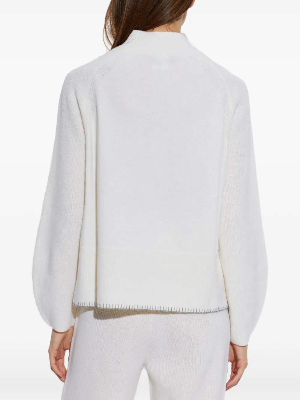 Bogner Lena Wool Sweater in White, view 4
