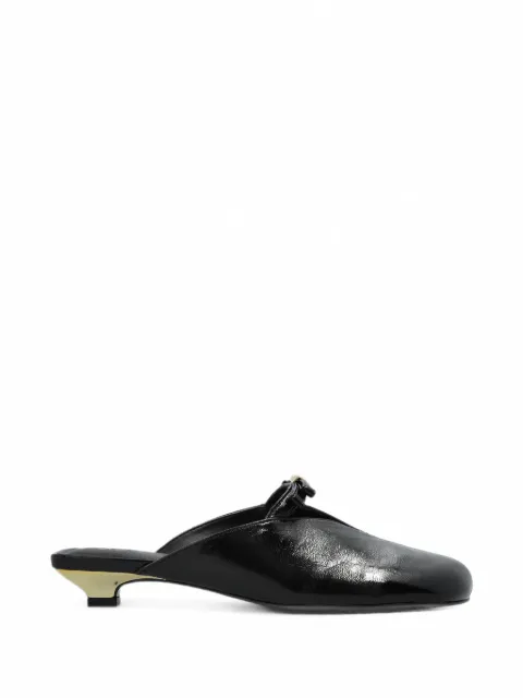 GANNI bow-detail mules