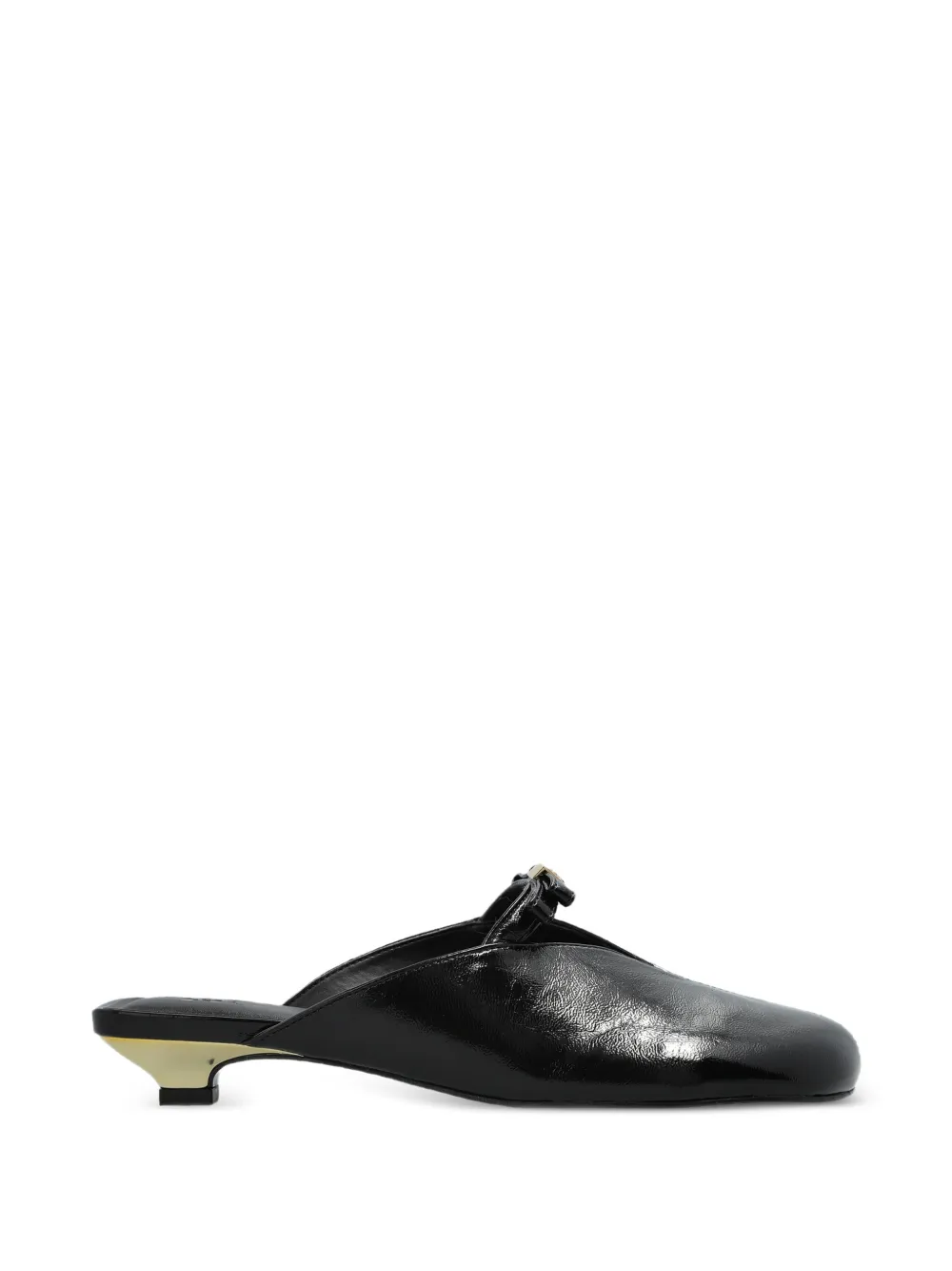 GANNI mules à détail de nœud artificiel - Noir GANNI mules à détail de nœud artificiel - Noir