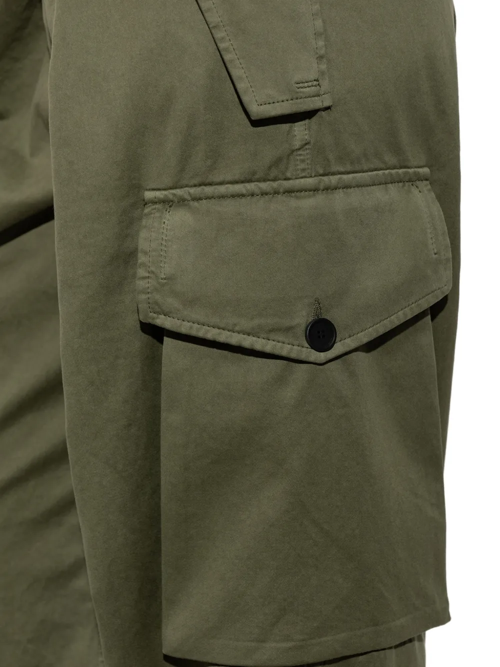 LOEWE belted straight-leg cargo pants Groen