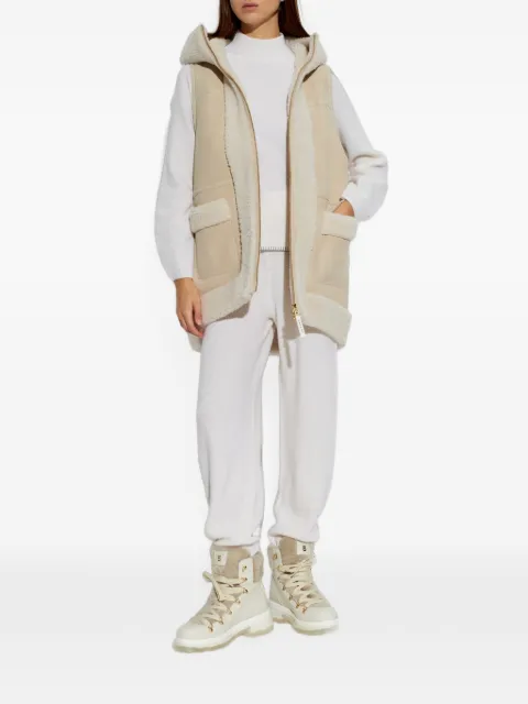 BOGNER Lona shearling-trim hooded gilet