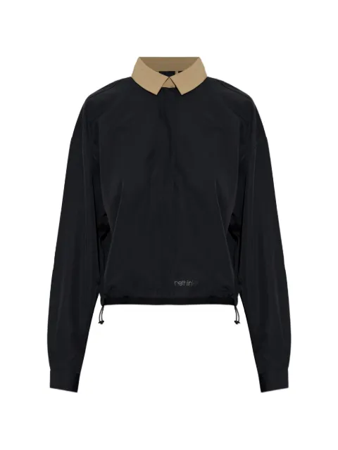 RETHINKIT STUDIOS contrast-collar drawstring T-shirt
