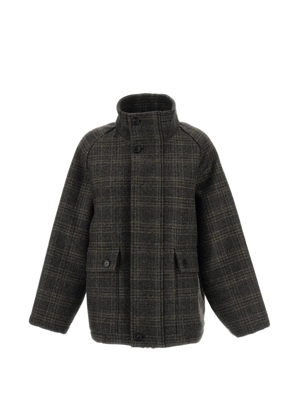 Barena checked wool-blend coat - Marrone